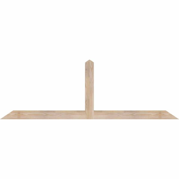 Ekena Millwork Portland Smooth Timber Gable Bracket, Douglas Fir, 72"W x 24"H x 1 1/2"D x 3 1/2"F, 8/12 Pitch GBW072X24X0204POR00SDF - main